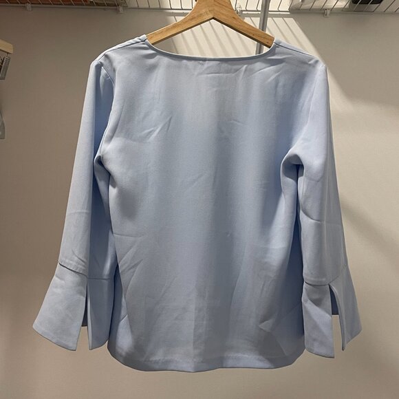 H&M - Blouse - Baby Blue in Size 4 - Picture 2 of 6